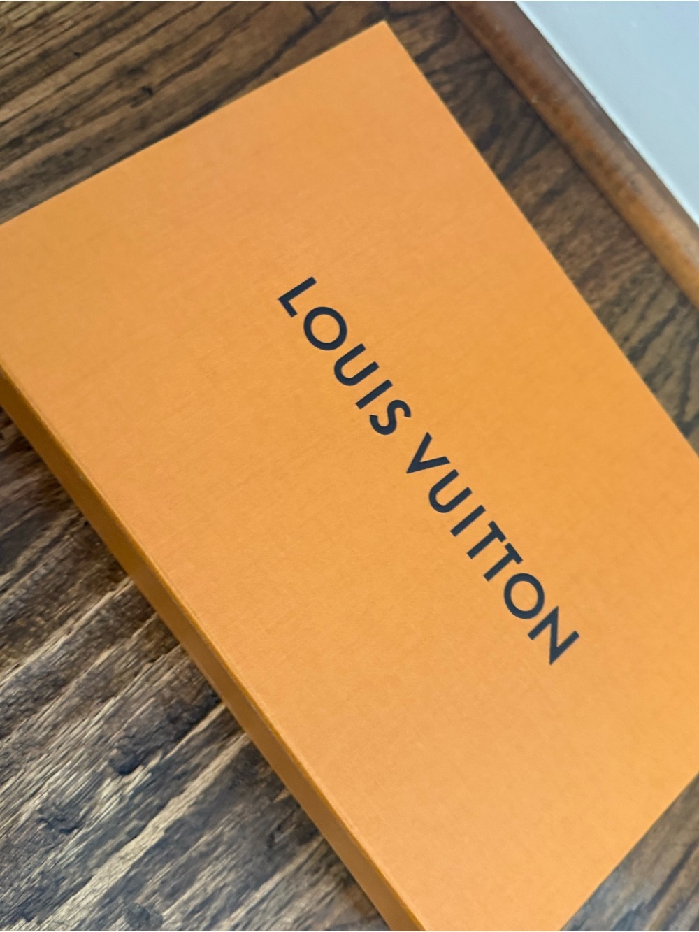 🧡 Louis Vuitton Orange Box with Black Logo Crossbody Bag Luxury Gift Box